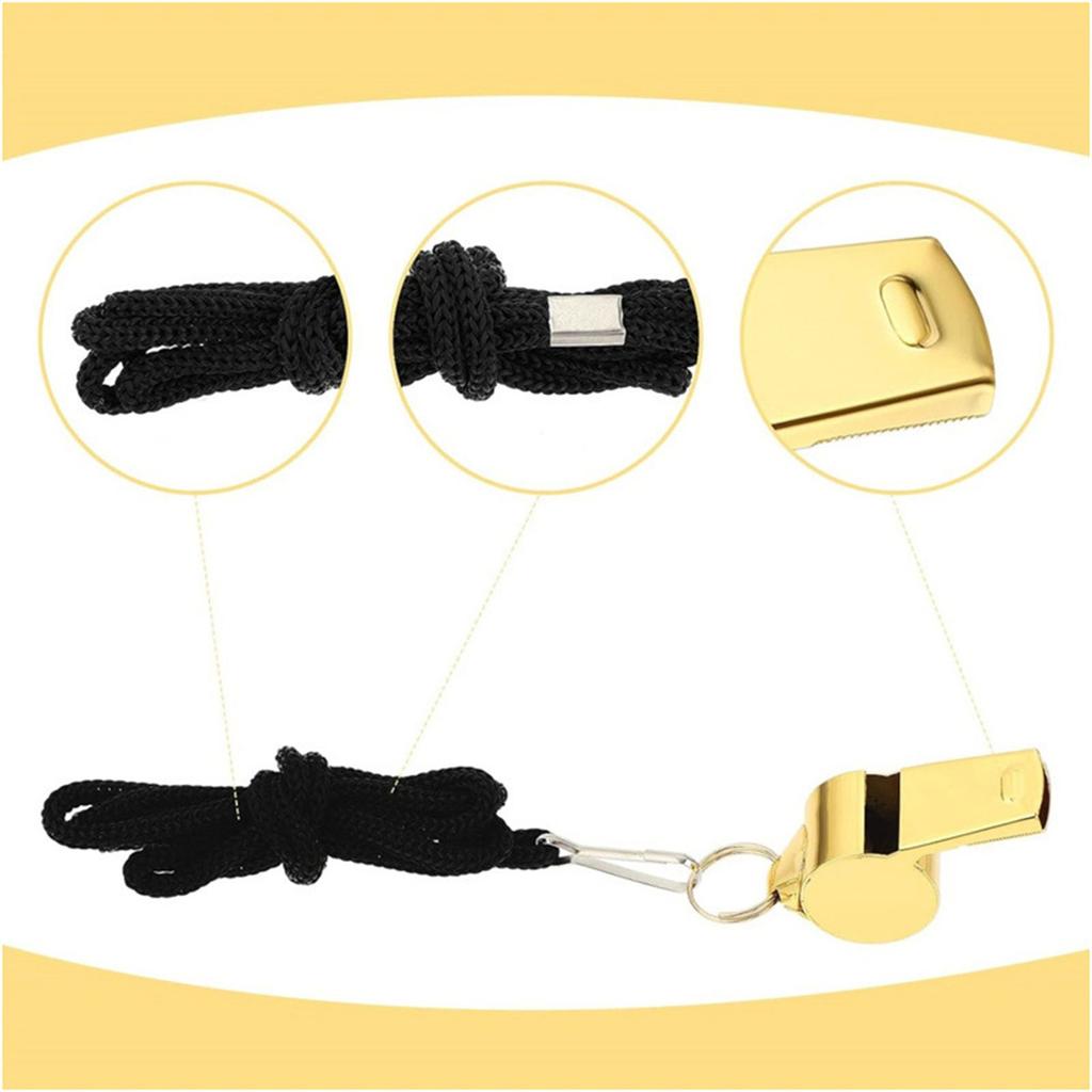 Sportpfeife Basketball Sporttraining Schiedsrichterpfeife Camping Überleben Notfall Lebensrettungspfeife mit langem Schlüsselband