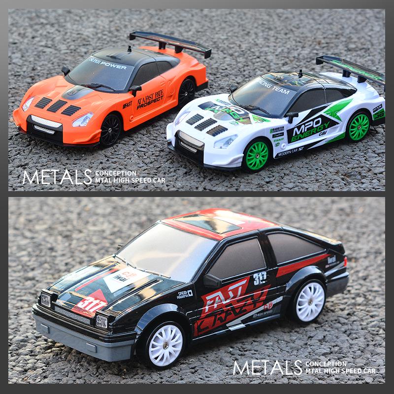 1:24 High-Speed RC Drift Car AE86 - Rechargeable Electric Four-Wheel Drive Toy for Kids
