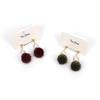 Pearl fur ball earrings, plush ball earrings, personalized versatile winter mink jewelry
