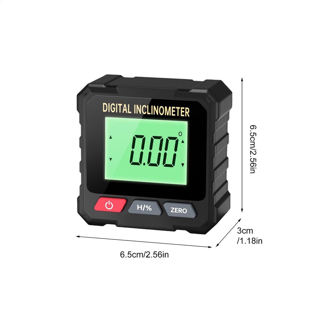 Digital Inclinometer 4-Side Measuring Tool With Backlight Magnetic Angle Gauge For Woodworking Golf Home Renovation Door