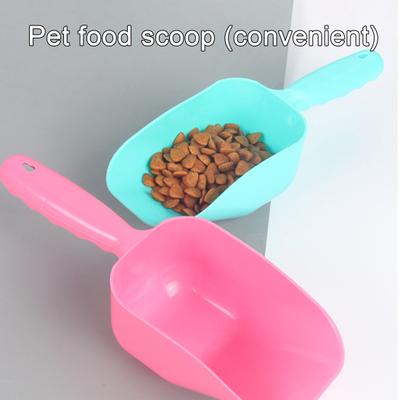 Dog Food Scoop Plastic Pet with Anti-Slip Handle Food Scoop Hanging Hole Easy To Clean Cat
