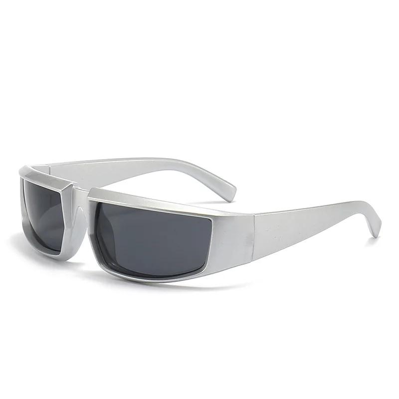 Future Tech Sunglasses Personalized Concave Design Cool Punk Style Gafas De Sol Mujer UV Protection Trendy Eyewear