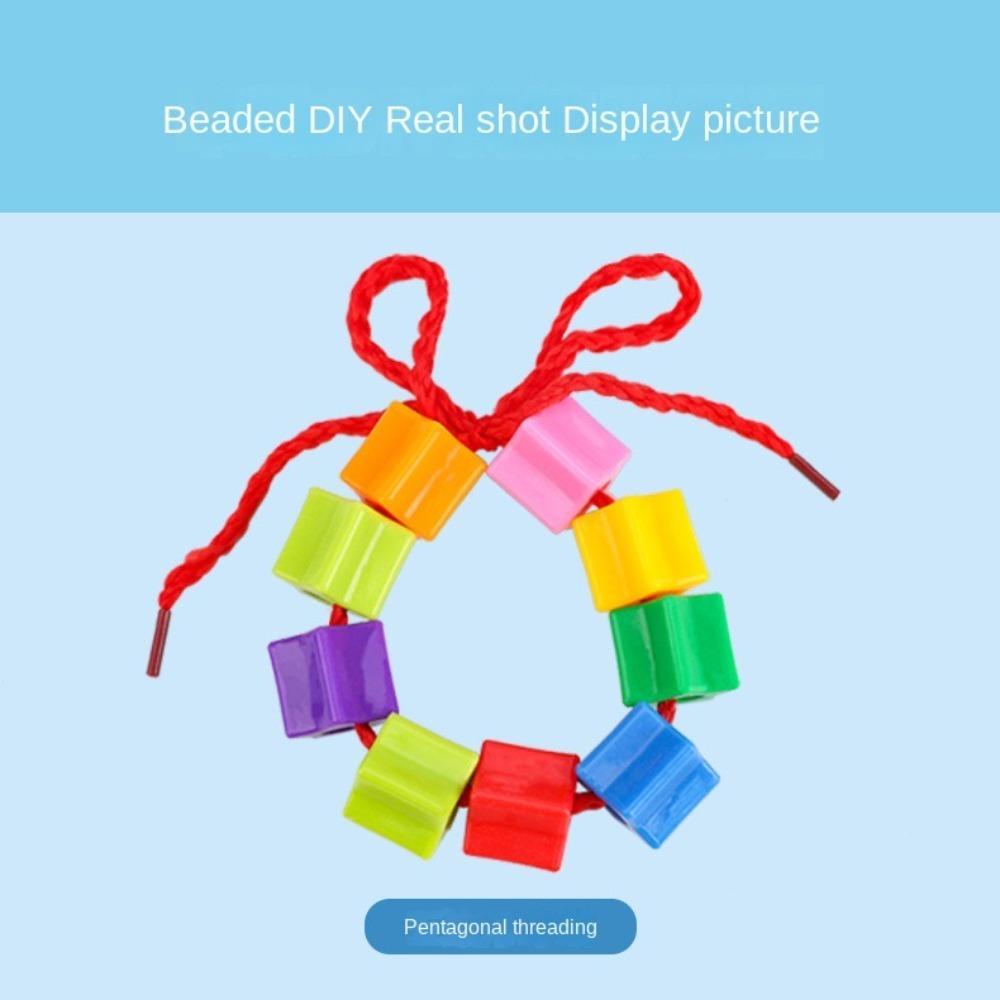 Crafts Lacing Beads Toy Training Toys Rainbow Lacing Beads Toys  Fine Motor Activities