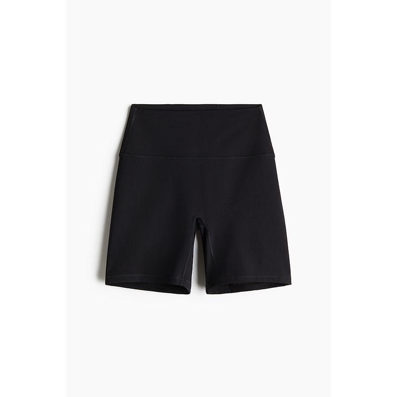 

[H & M Move Drymove™] Women s Sweat Pants 25 Summer New Arrival High Waist Cycling Shorts 1255289 Black 160/72(S)