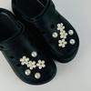 12PCS Fashion Shoe Charms Set Accessories Hole Shoe Buckle Water Diamond Pearl Flower DIY 3D Shoes Decorations Party Gift