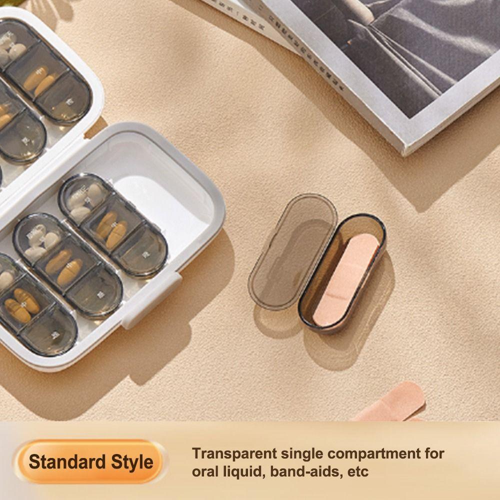 21/22 Grids Pill Dispenser Box Waterproof Medicine Storage Box Easy To Carry Pill Case  Outdoor