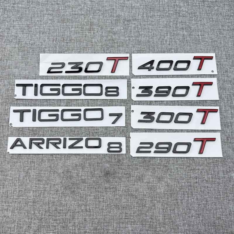 3D ABS 230T 300T 390T 400T Tailgate7/8 Car Letters Logo Emblem Trunk Badge Sticker For Omoda C5 E5 Trunk letter label Alphabet Tailgate sign