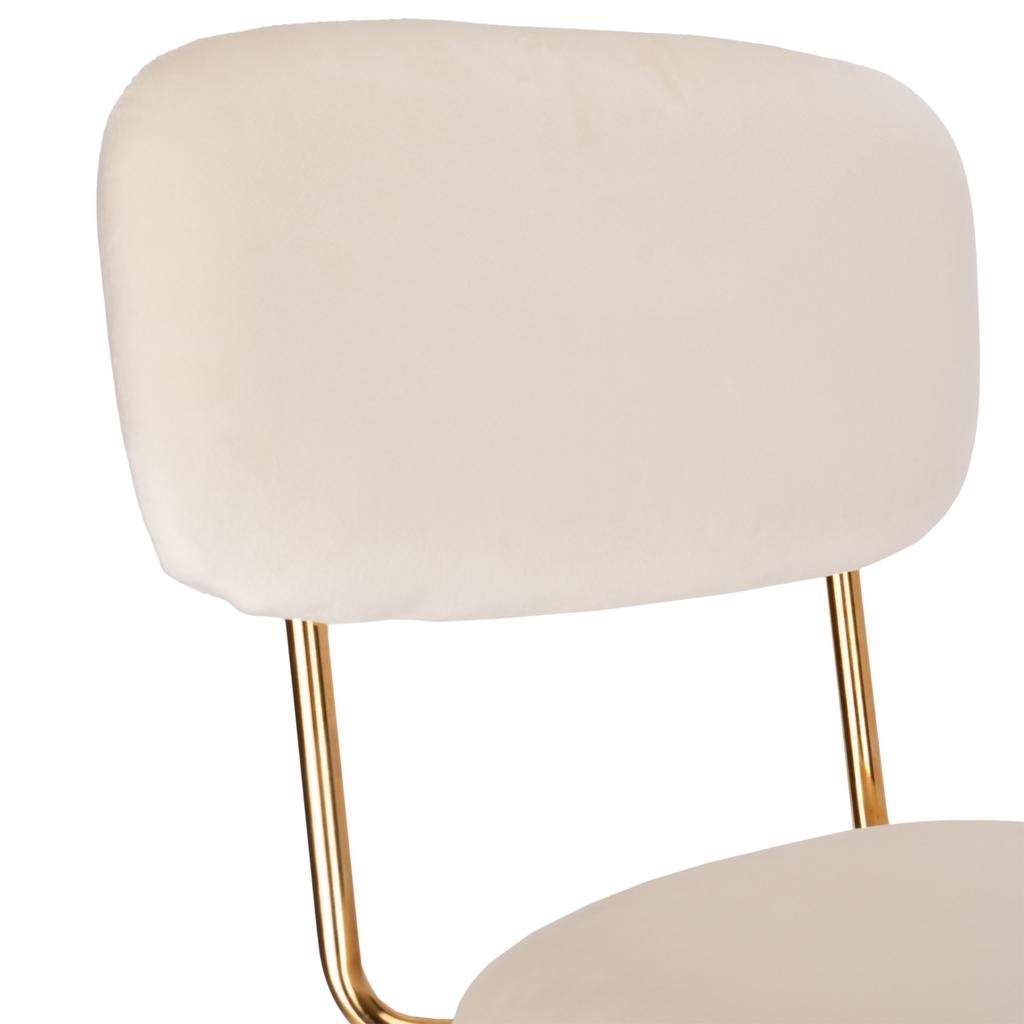 Velvet Chair Louis Gold Beige Velvet