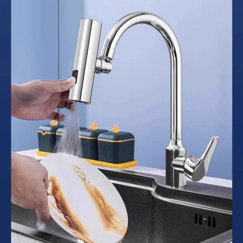 1/2pcs Easy Install Swivel Faucet Extender, 3-in-1 Spray Head for Sink, Upgrades Your Kitchen Tap, No Plumber Needed