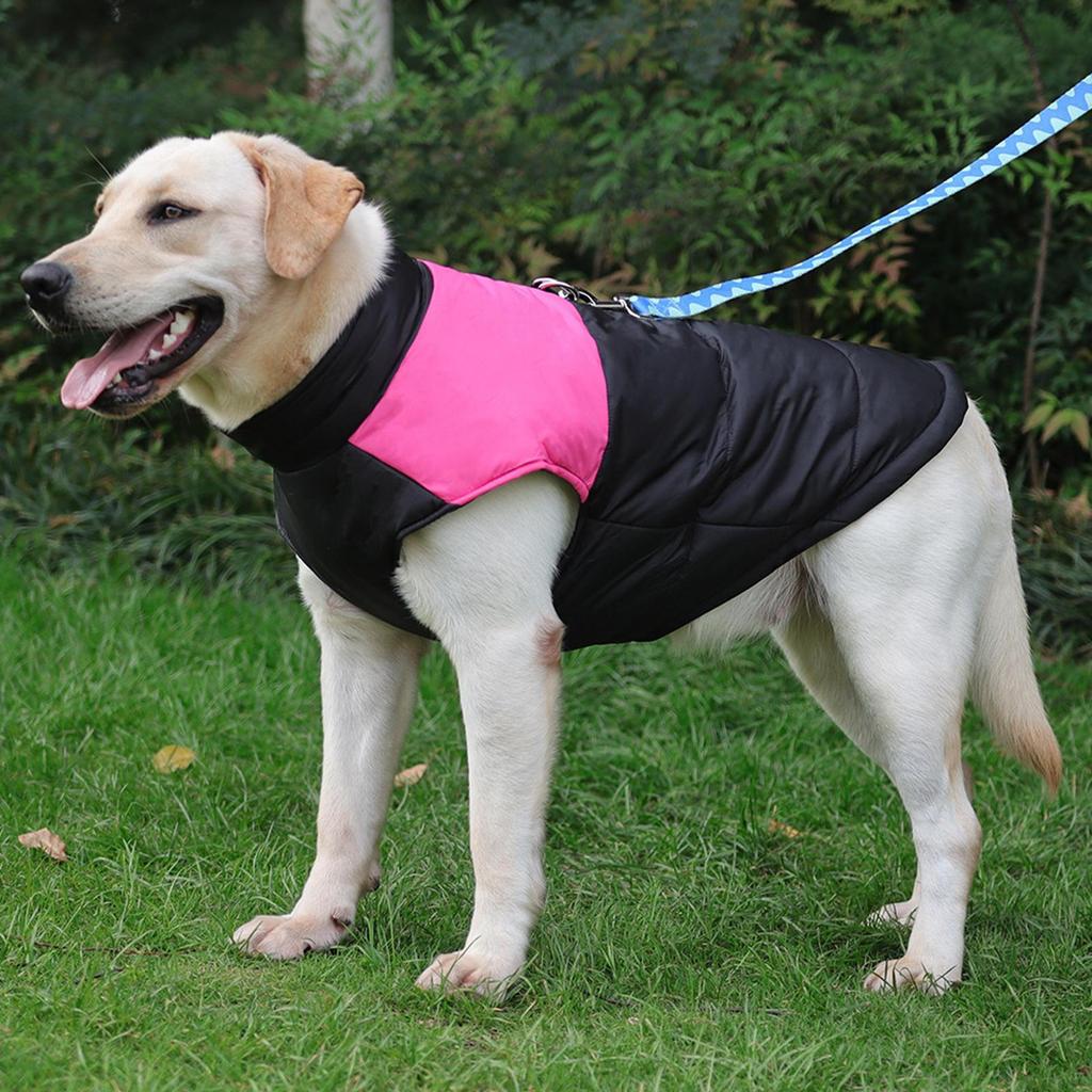 Dog Coat Vest Windproof Winter Dogs Outfits Pet Clothes Apparel Zip up Cold Weather Apparels for