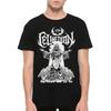 Celine Dion My Heart Will Go On Death Metal Stil T-Shirt Grafik Kurzarmshirt Ganzjahres Herren T-Shirt Schwarzes Baumwoll-T-Shirt
