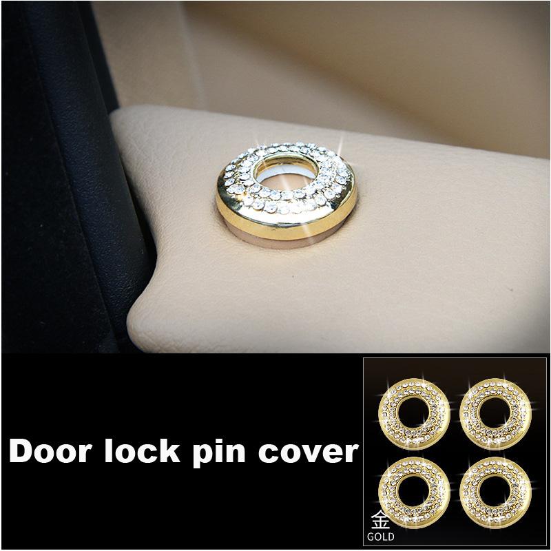 Car Styling Gold Steering Wheel Volume Ring Window Button Trim for Porsche  Panamera Cayenne Macan Car Interior