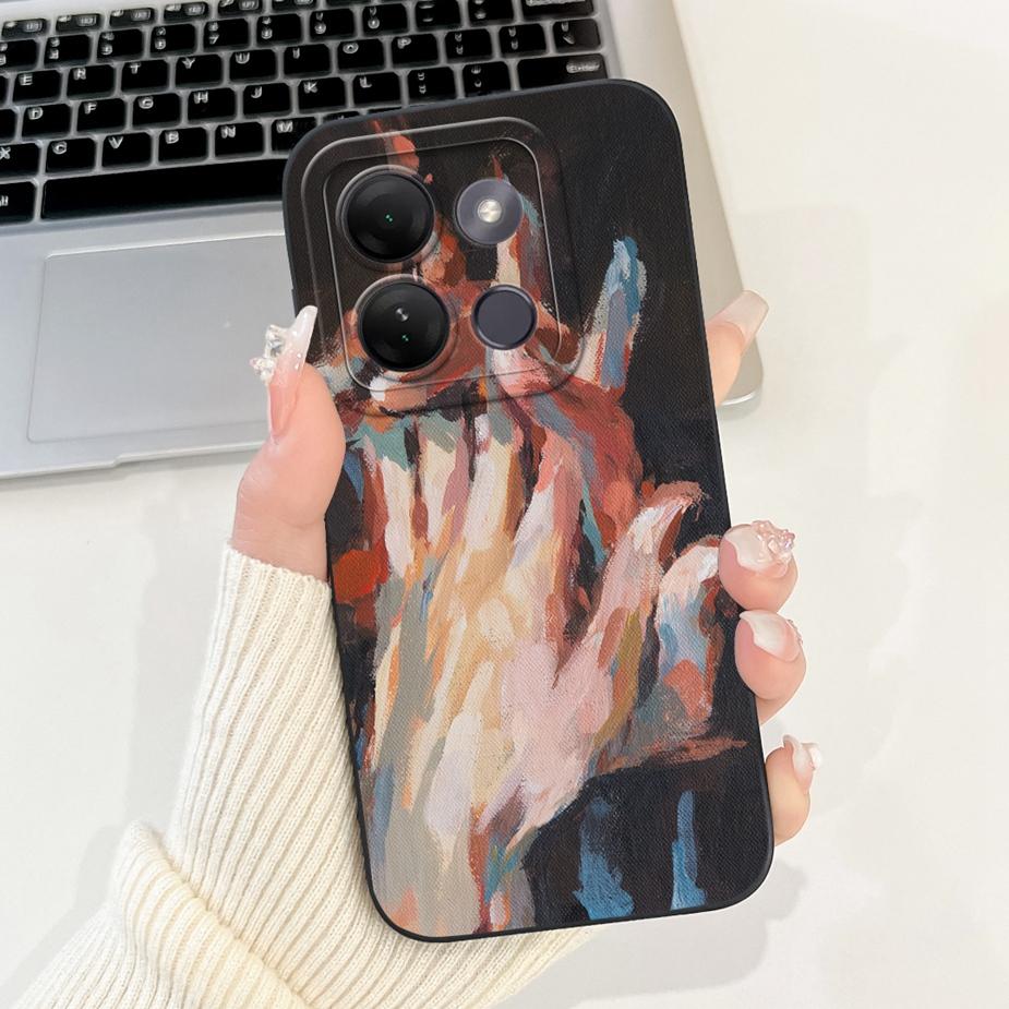For Infinix Smart 7 HD Case X6516 Cute Funny Cartoon Cover Shockproof Phone Case For Infinix Smart 7 Plus Smart7 X6515 Soft Bags