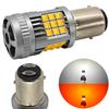 2 Szt P21/5W Led Żarówka Bay15D 12-24V Bez Błędu 2800Lm Biało-Pomarańczowa