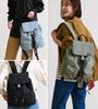 Lizdays A4 Back Buckle Women's Backpack, Water-Repellent Nylon, Lightweight, Size, Zipper, (Black)