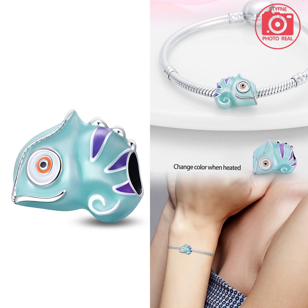 Charms Plata Forest Chameleon Charm Pendant Copper Colors For Charms Copper Colors Original Bracelet For Jewelry Making