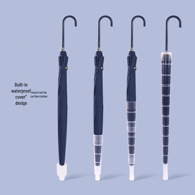 Автоматический зонт UD с 16 ребрами и прямой ручкой 16-Rib Straight Handle w/ Cover