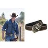 Women Men Belt Casual PU Leathers Adjustable Belt Waistband Western Cowboy Belt