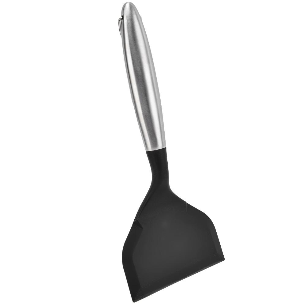 Heat Insulated Silicone Spatula Soft Silicone Wide Cooking Spatula Non Stick  Daily Kitchen Use