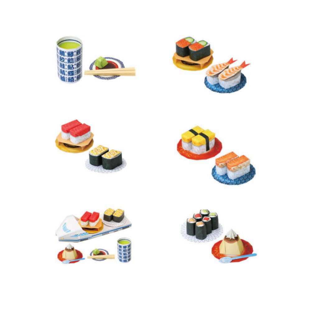 Made In Japan Traditional Origami Belt Sushi X 5 Sets (Conveyor Set)