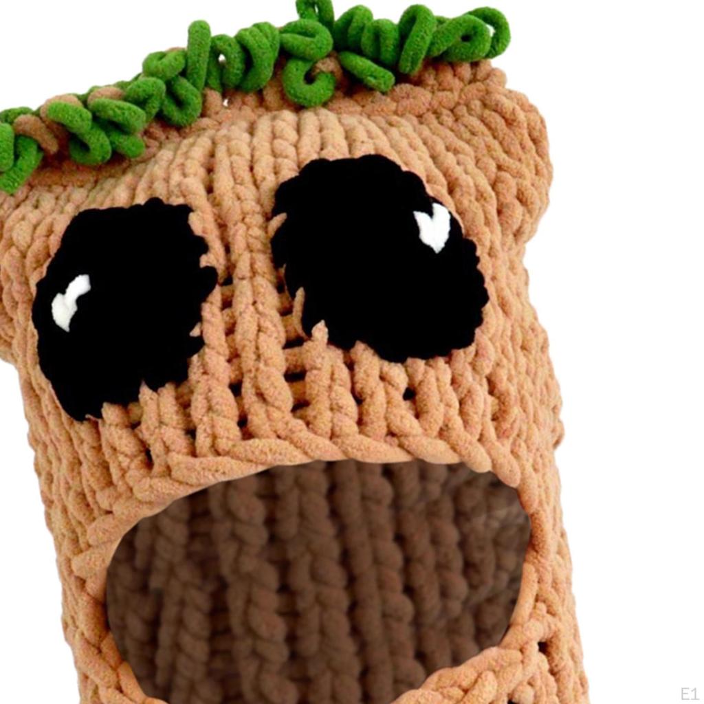 Treeman Knitted Hat Decorative for Outdoor Sports Party Selfie Masquerade