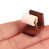 1:12 Dollhouse Miniature Tissue Paper Roll Paper With Stand Model Bathroom Decor Toy Doll House Accessories