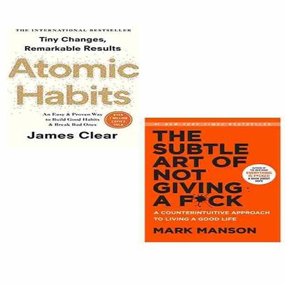 (PAQUETE COMBO) Hábitos Atómicos + El Sutil Arte de Que Te Importe un Carajo (Libro de bolsillo)