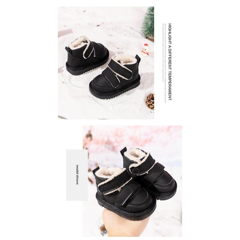 Thickened Lamb Fleece Warm Soft Sole Unisex Toddler Winter Snow Boots