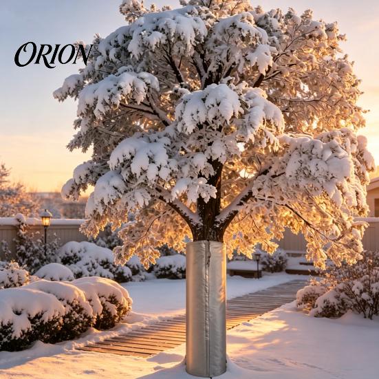Tree Trunk Insulation Palm Protector, Aluminum Foil Wrap, Guard with Winter Wrap Drawstrings, Cover for Outdoor Garden Cold Weather Plant Protection