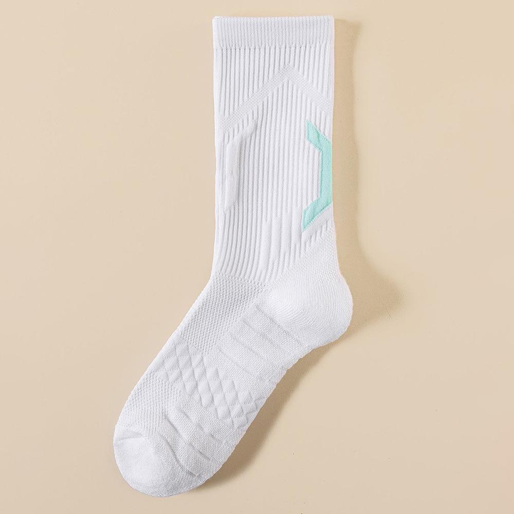 Real Basketball Socks - Anti-slip and Durable Sports Socks with Breathable and Moisture-absorbing Towel-like Soles for Running.