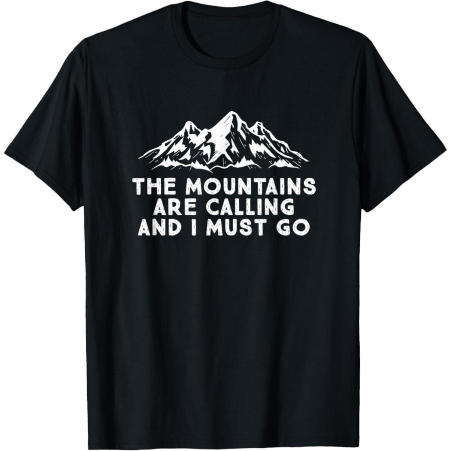 

The Mountains Are Calling, And I Must Go Hiking Skiing T-Shirt XXXXXL різнокольоровий