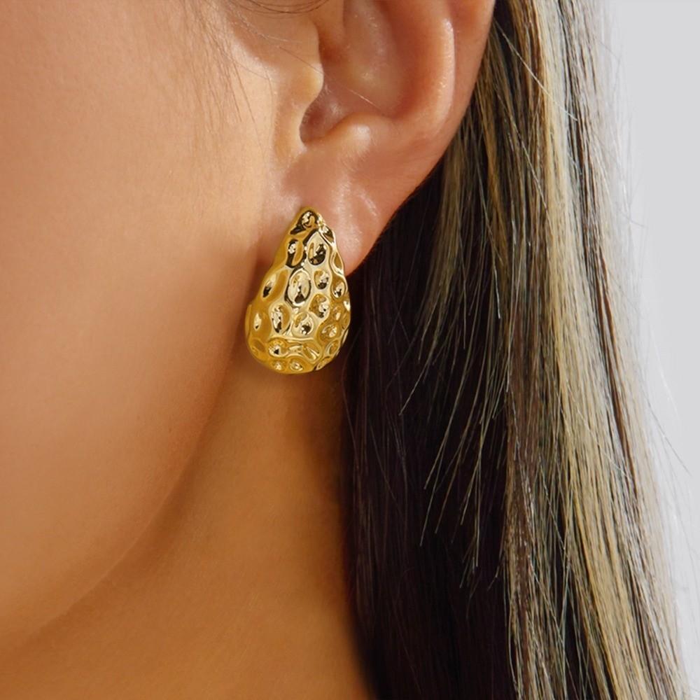 Starfish Starfish Earrings Textured Seashell Dangle Earrings C-Shape Earrings Set  Lady/Gifts
