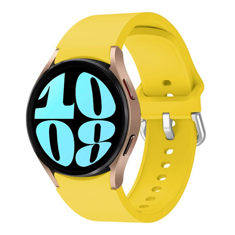 Silicone Band for Samsung Galaxy Watch 7/6/5/4 44mm 40mm/5 Pro 45mm Bracelet Galaxy Watch 4/6 Classic 47mm 43mm 46mm 42mm Strap
