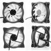 High Speed 1500RPM Silents RGBs PC Cooling Fan Two Side Lighting 1200LM Brightness ABS Material Tool Free Installation For Desktop Laptop