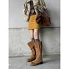Frosted Leather But Knee High Boots Women's Autumn and Winter 2025 New Boots Knight Boots Thin Women's Boots