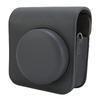 Protective Case Fit for Mini41 Instant Camera Litchi Pattern PU Leather Magnetic Flip Lid Retro Camera Bag with