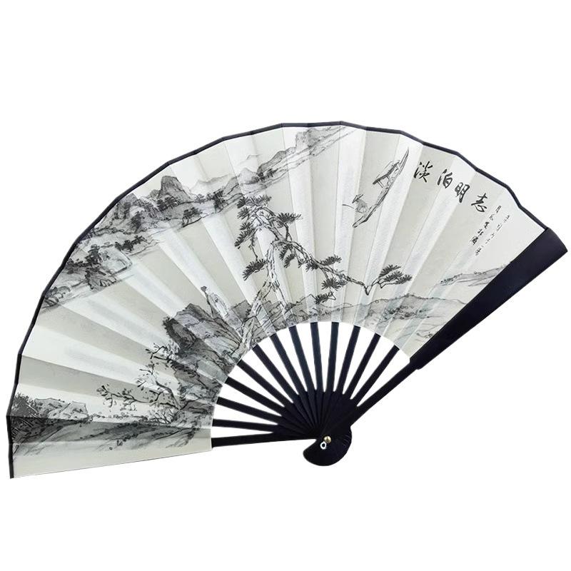 Özelleştirilebilir Çin Tarzı Çocuk Bambu ve İpek Katlanır Yelpaze - Boş Seçenekli Antik Hanfu Tasarımı