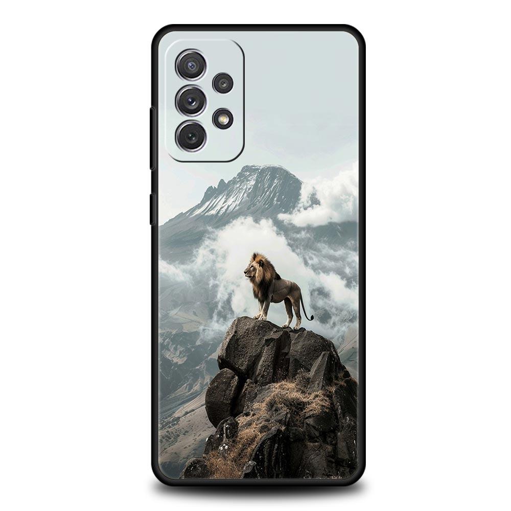 Lion King Animal Phone Case For Samsung Galaxy A17 A07 A55 A35 A25 A15 A05s A33 5G A31 A23 A21s A13 A41 A73 A53 A51 A71 Cover