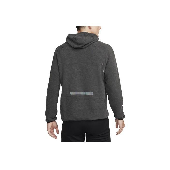 Nike Dri-Fit Running Division Solid Color Hoodie With Thumbholes Casual Long Sleeve Sweatshirt Men Sweatshirt Dark-Gray FB6865-010