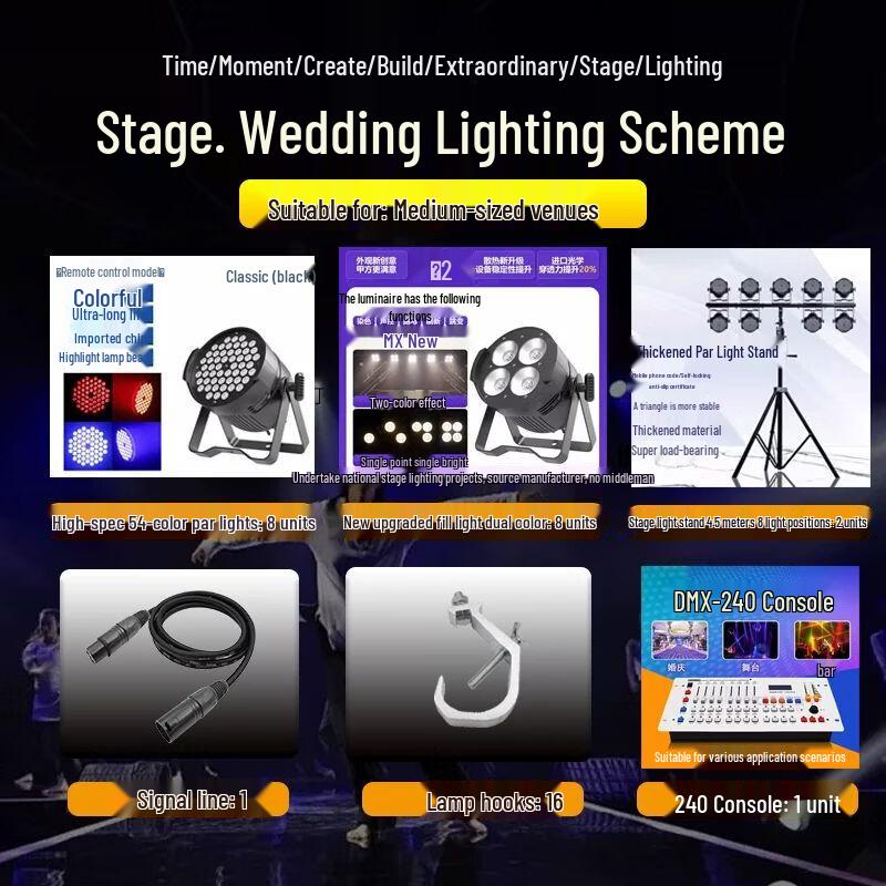 Chiya LED Par Light with Hand-Cranked Tripod Stand