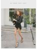 Chic Black Sheer Chiffon Shirt - Stylish and Sexy 2023 Mature Fashion Top
