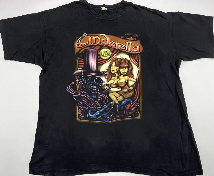 Cinderella Vintage Glam Hair Metal Hard Rock Band t-shirt QT3071 Unisex T-Shirt XXXL