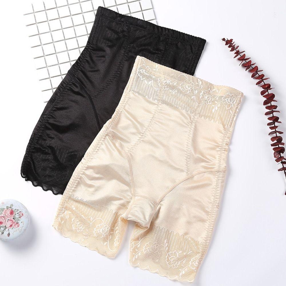 High Waist Lace Slimming Shapewear Mesh Transparent Body Shaping Briefs Butt Lifting Panties  Gifts
