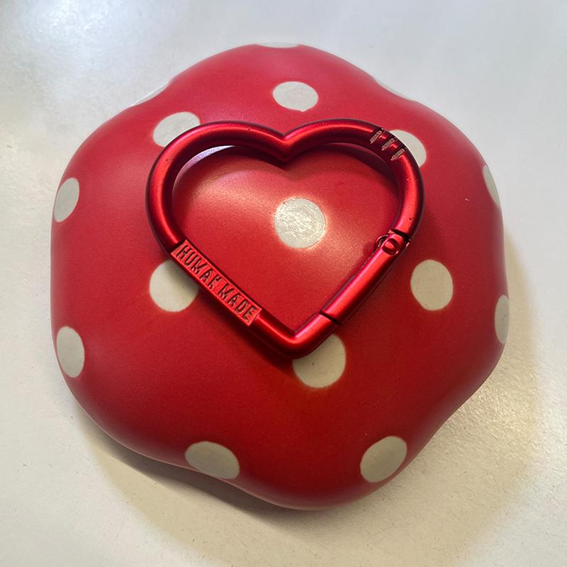 Kärlekshjärta Bokstav Karbinhake Nyckelring Bärbar DIY Öppen Metallspänne Kopplingskrokar Tillbehör