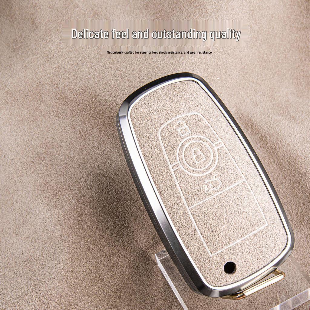 Premium Sheepskin Key Cover for Ford Explorer ST, Edge L, Mondeo EVOS
