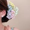Sweet Pastel Floral Hair Clips Artificial Flower Bouquet U Pins Delicate Hair Accessories For Wedding Party Daily Hair Styling