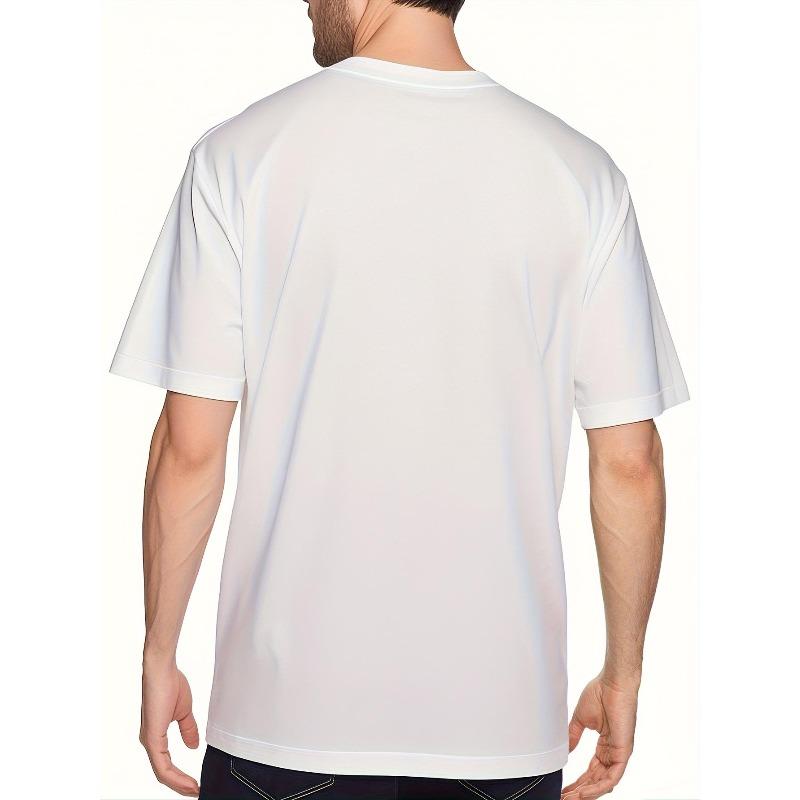 European Sizes Men'S Pure White T-Shirt | Mindset Revolution: Bold T-Shirt, Casual Style, Crew Neck, Regular Fit