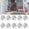 10Bags Spiders Webs Cobweb Halloween Decorations Bar Haunted House KTV Scene Props(White 2 Fake Spiders )