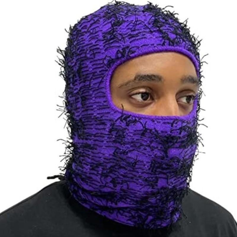 Passamontagna Invernale Lavorato a Maglia Mimetico Cappello Unisex Caldo Antivento Copricapo Per Uomini Donne