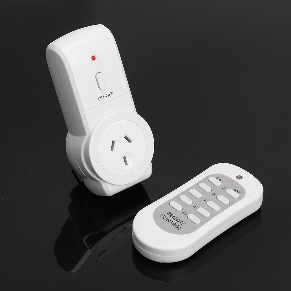 Smart Power Plug Plug Plug Plug Au Socket 433.92Mhz Wireless Remote Control 10A Plug Contact On/Off Light Switch Socket